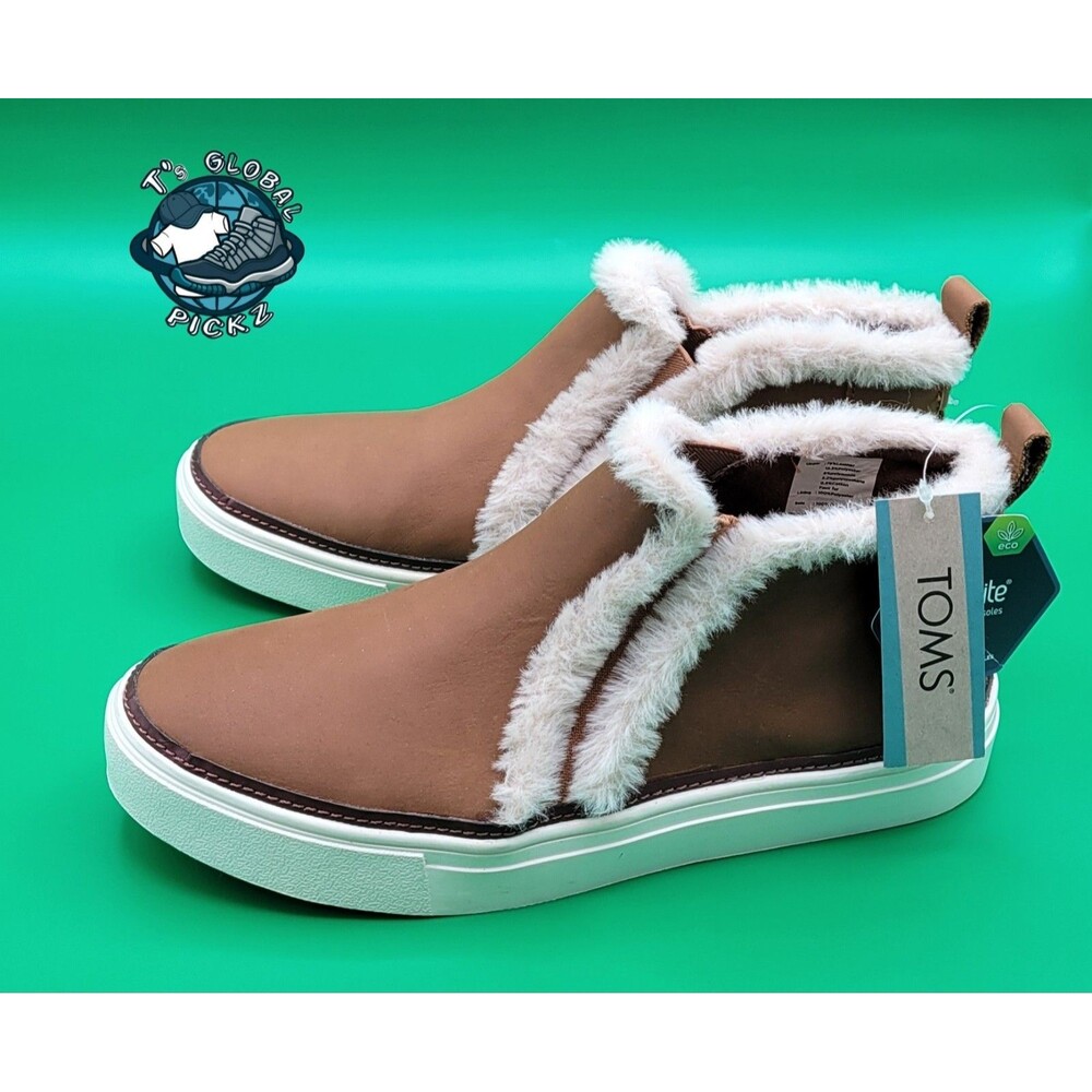TOMS Bryce Womes Faux Fur Sneaker Boots Womens Size 8